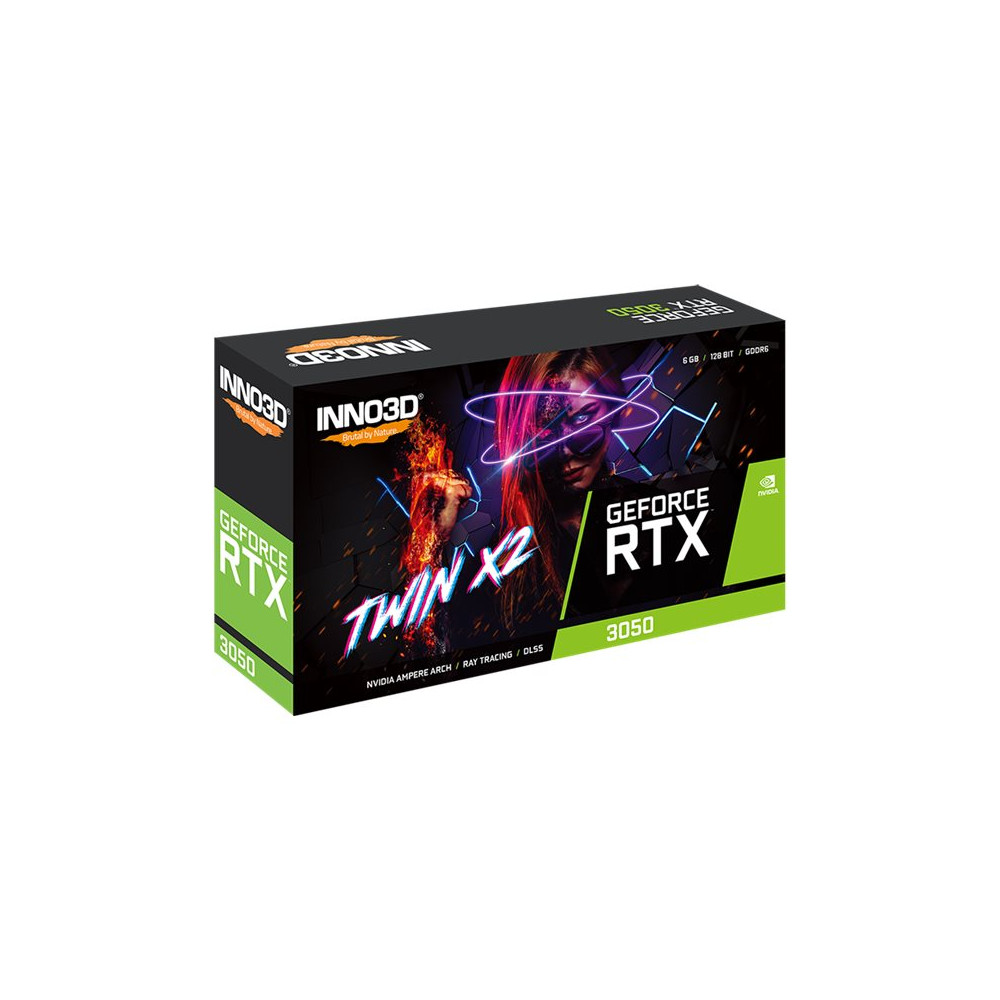 Produktbild för Inno3D TWIN X2 V2 - grafikkort - GF RTX 3050 - 6 GB