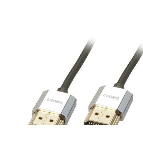 Lindy Lindy CROMO Slim High Speed HDMI Cable with Ethernet - HDMI-kabel med Ethernet - 1 m