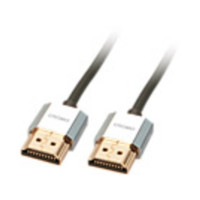 Produktbild för Lindy CROMO Slim High Speed HDMI Cable with Ethernet - HDMI-kabel med Ethernet - 1 m