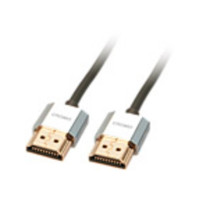 Produktbild för Lindy CROMO Slim High Speed HDMI Cable with Ethernet - HDMI-kabel med Ethernet - 1 m