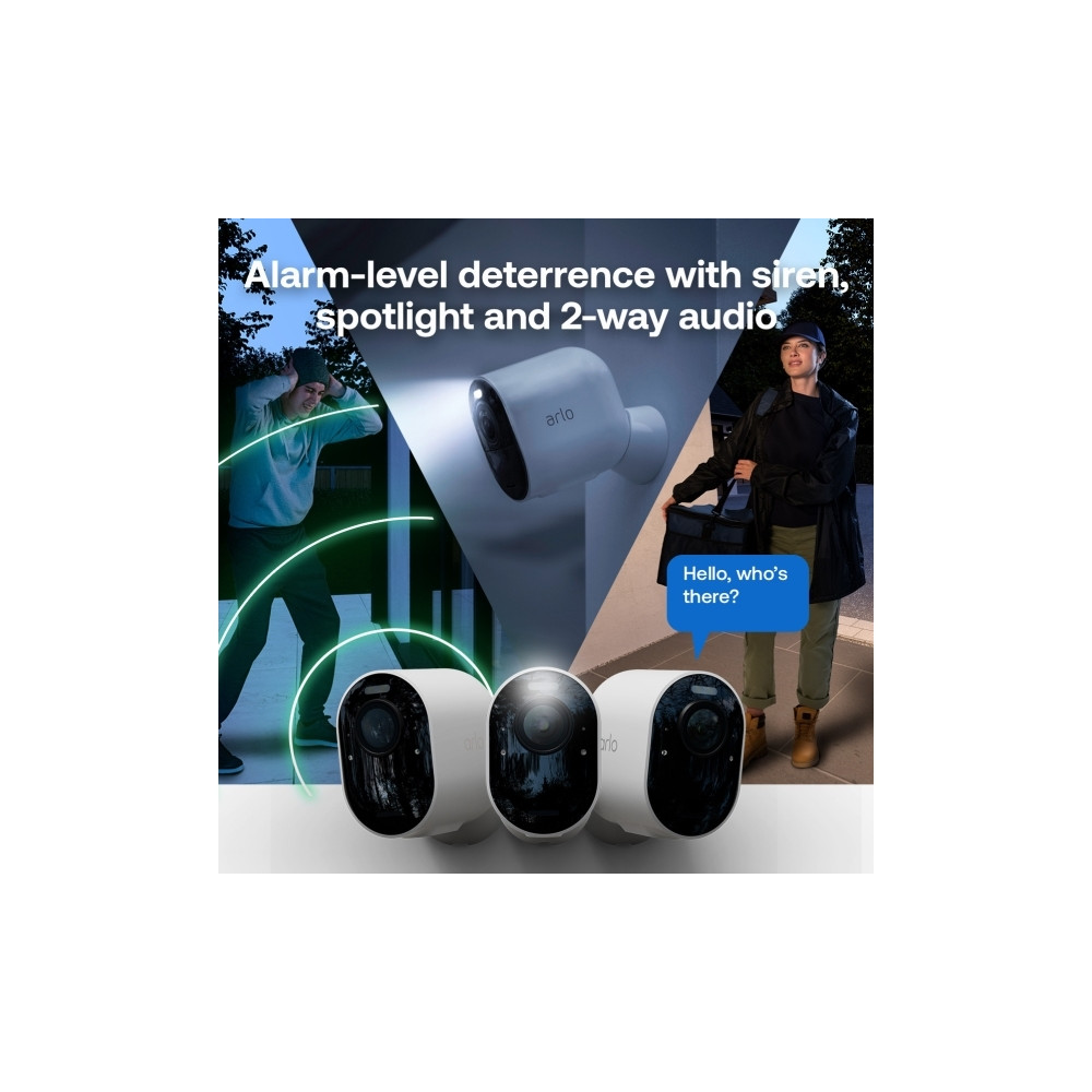 Produktbild för Arlo Ultra 3 - 2025 Edition - nätverksövervakningskamera - med VMB5000 SmartHub
