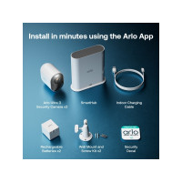 Produktbild för Arlo Ultra 3 - 2025 Edition - nätverksövervakningskamera - med VMB5000 SmartHub