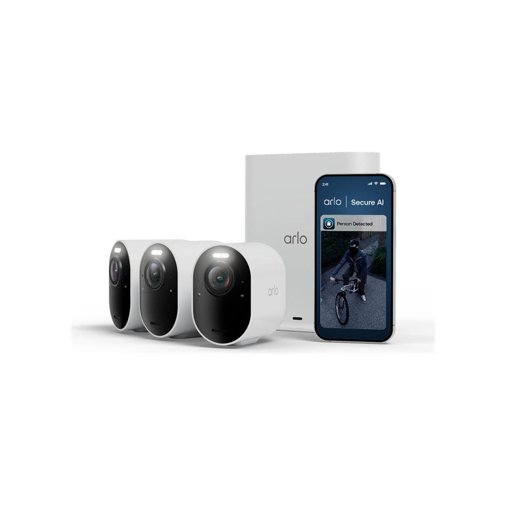 Produktbild för Arlo Ultra 3 - 2025 Edition - nätverksövervakningskamera - med VMB5000 SmartHub