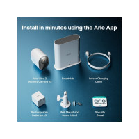 Produktbild för Arlo Ultra 3 - 2025 Edition - nätverksövervakningskamera - med VMB5000 SmartHub