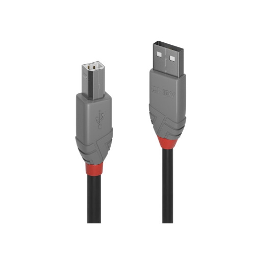 Lindy Lindy Anthra Line - USB-kabel - USB till USB typ B - 20 cm