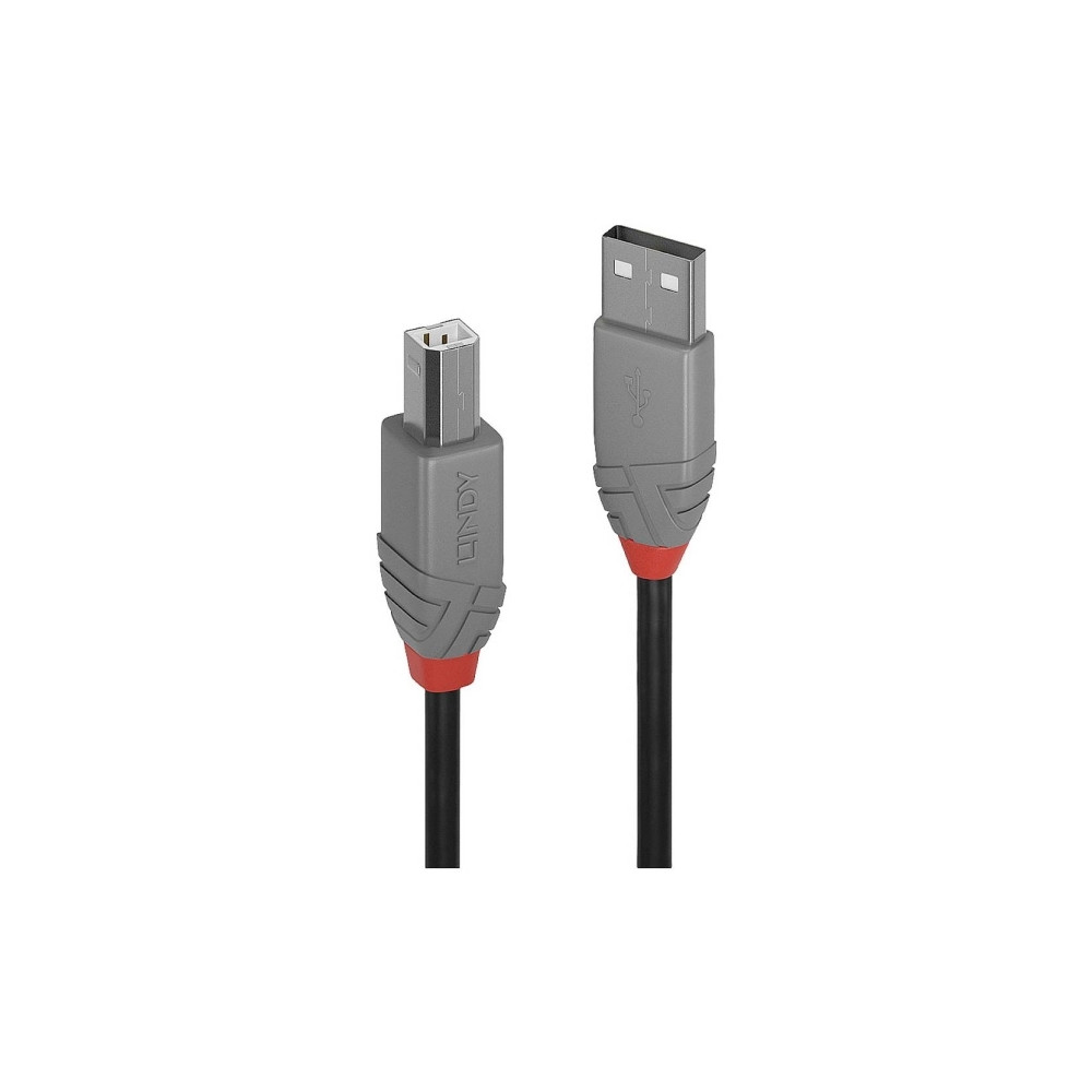 Produktbild för Lindy Anthra Line - USB-kabel - USB till USB typ B - 20 cm