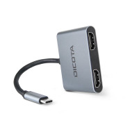 Produktbild för DICOTA 4-in-1 - dockningsstation - USB-C - HDMI
