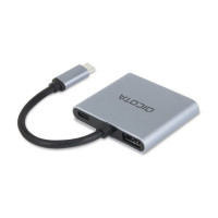 Produktbild för DICOTA 4-in-1 - dockningsstation - USB-C - HDMI