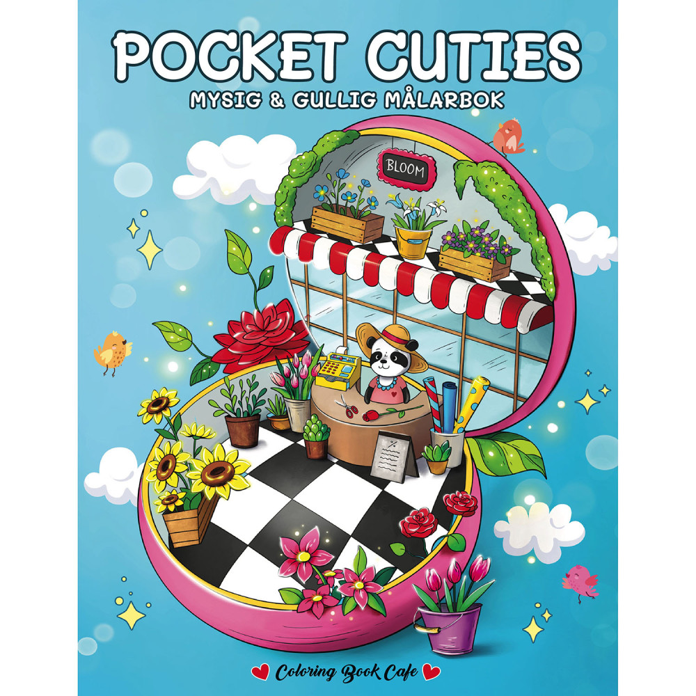 Produktbild för Målarbok : Pocket Cuties A4