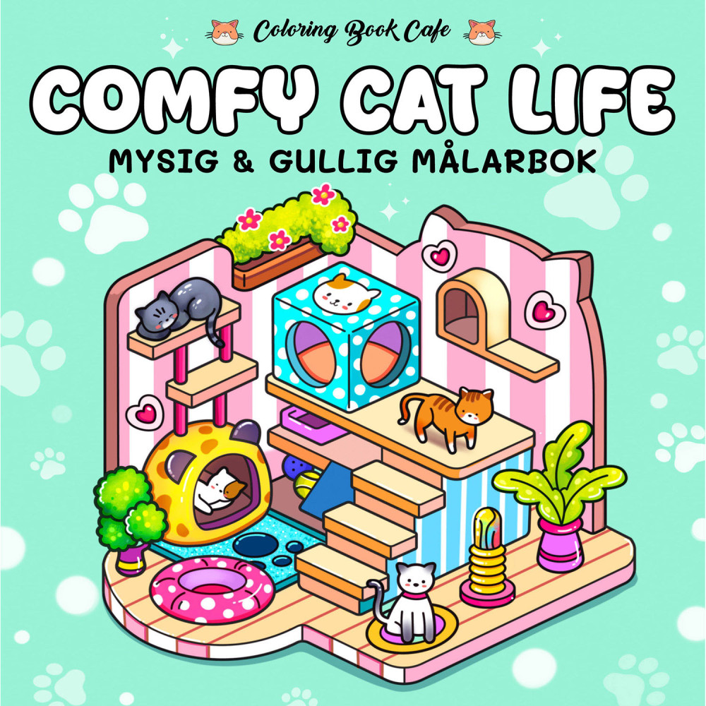 Produktbild för Målarbok : Cozy Comfy Cat Life