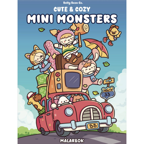 Bokförlaget Semic Målarbok : Cute & Cozy Mini Monsters