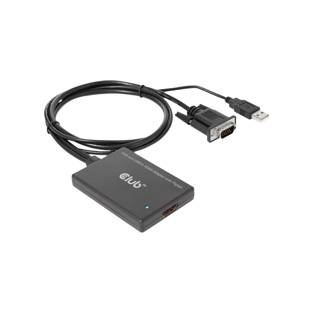 Produktbild för Club 3D videokort - HDMI / VGA - 60 cm