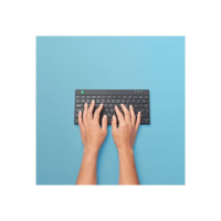 Produktbild för R-Go Split Ergonomiskt Tangentbord, QWERTY (US), svart, trådbunden - tangentbord - QWERTY - amerikansk - svart Inmatningsenhet