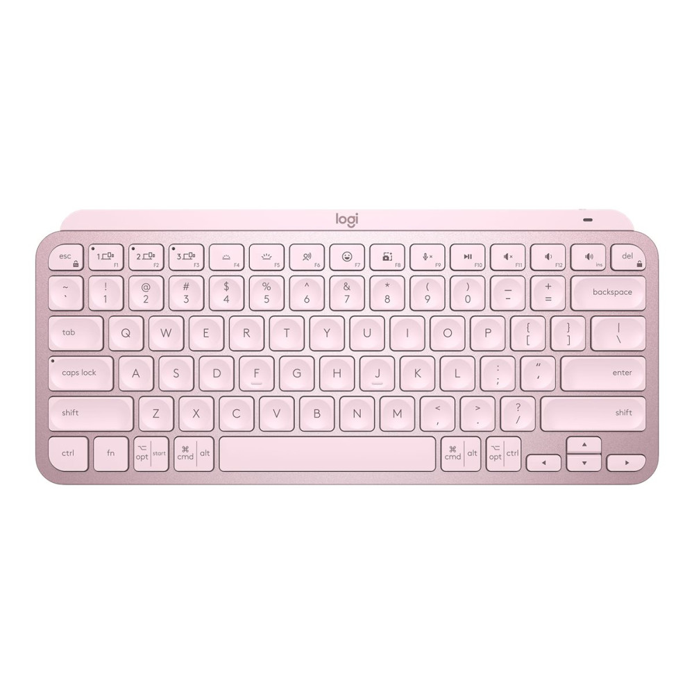 Produktbild för Logitech MX Keys Mini - tangentbord - QWERTY - amerikansk - rosa Inmatningsenhet