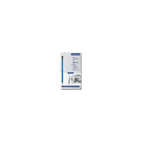STAEDTLER STAEDTLER Mars Lumograph - penna - 2B, 2H, 3B, 4B, 5B, 6B, 7B, 8B, B, F, H, HB (paket om 12)