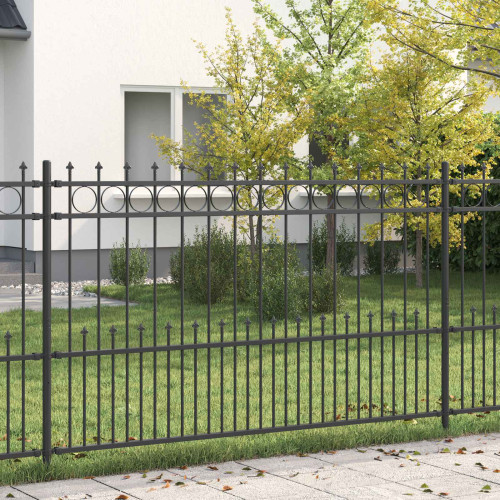 vidaXL Spikring stängsel HORST Svart