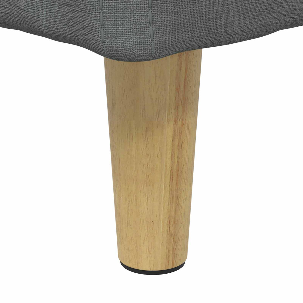 Produktbild för Förvaringspall med kudde Mörkgrå 80 x 80 x 45 cm tyg