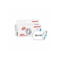 Produktbild för Etikett Meto 32x19mm vit kyl/frys 1000st/rulle 5rulle/paket