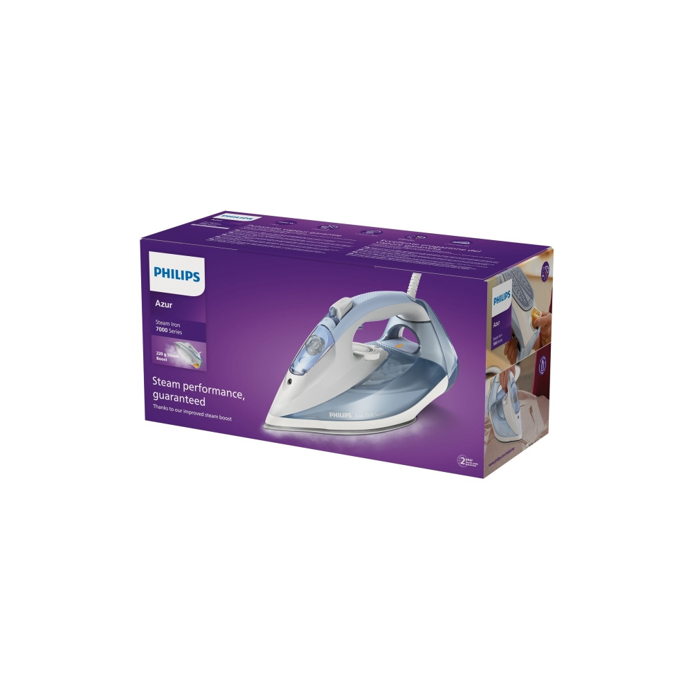 Produktbild för Philips Azur 7000 Series DST7011 - ångstrykjärn - sula SteamGlide Plus