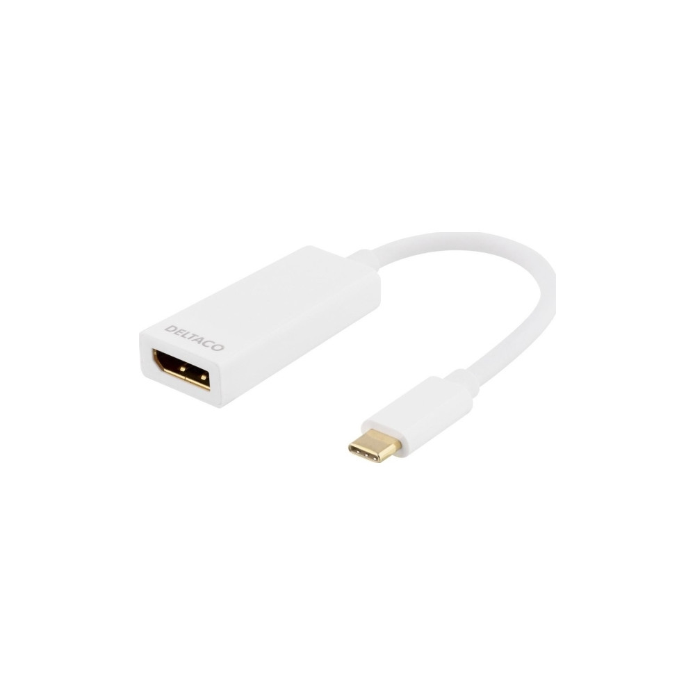Produktbild för DELTACO USBC-DP1 - extern videoadapter - vit