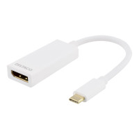Produktbild för DELTACO USBC-DP1 - extern videoadapter - vit