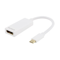 Produktbild för DELTACO USBC-DP1 - extern videoadapter - vit