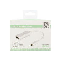 Produktbild för DELTACO USBC-DP1 - extern videoadapter - vit