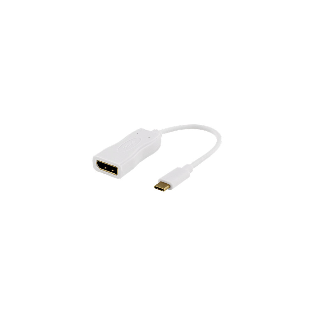Produktbild för DELTACO USBC-DP1 - extern videoadapter - vit