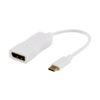 Produktbild för DELTACO USBC-DP1 - extern videoadapter - vit
