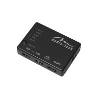 Produktbild för Media-Tech MT5207 - video-/ljudomkopplare - 5 portar