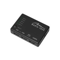 Produktbild för Media-Tech MT5207 - video-/ljudomkopplare - 5 portar