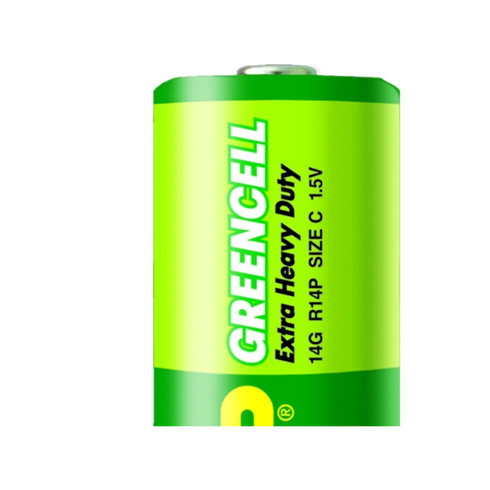 Produktbild för GP Batteries Greencell C, Engångsbatteri, C, Zinkklorid, 1,5...