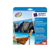 Produktbild för Avery Zweckform Superior Inkjet Photo Paper 2572 - fotopapper - högblank - 50 ark - A4 - 200 g/m²