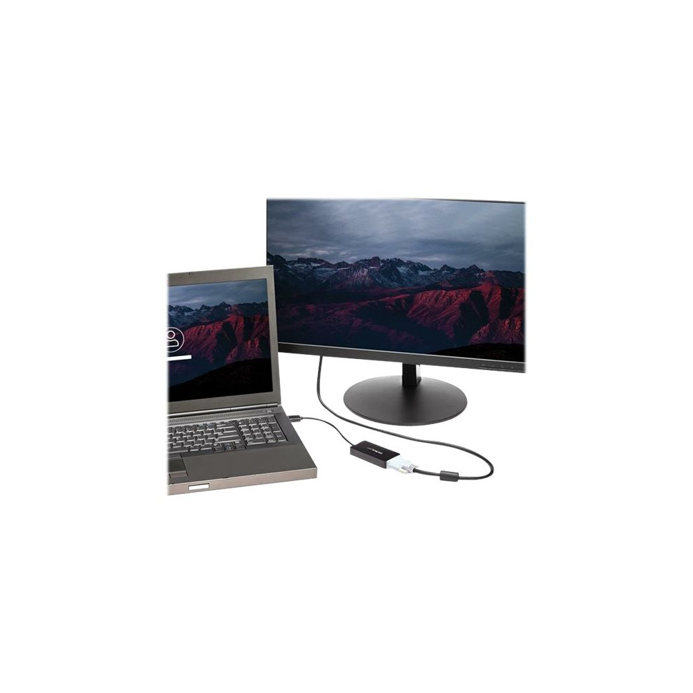 Produktbild för StarTech.com A/V-reseadapter: 3-i-1 DisplayPort till VGA-, DVI- eller HDMI-konverterare - videokort - DisplayPort / HDMI / DVI / VGA - 26.6 m