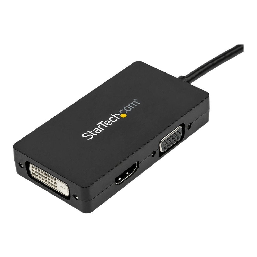 Produktbild för StarTech.com A/V-reseadapter: 3-i-1 DisplayPort till VGA-, DVI- eller HDMI-konverterare - videokort - DisplayPort / HDMI / DVI / VGA - 26.6 m