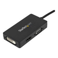 Produktbild för StarTech.com A/V-reseadapter: 3-i-1 DisplayPort till VGA-, DVI- eller HDMI-konverterare - videokort - DisplayPort / HDMI / DVI / VGA - 26.6 m