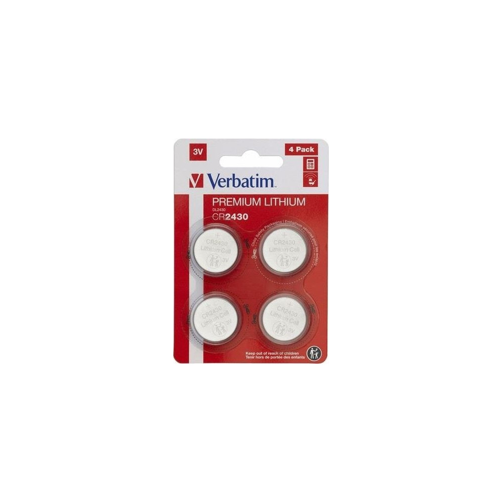 Produktbild för Verbatim batteri - 4 x CR2430 - Li