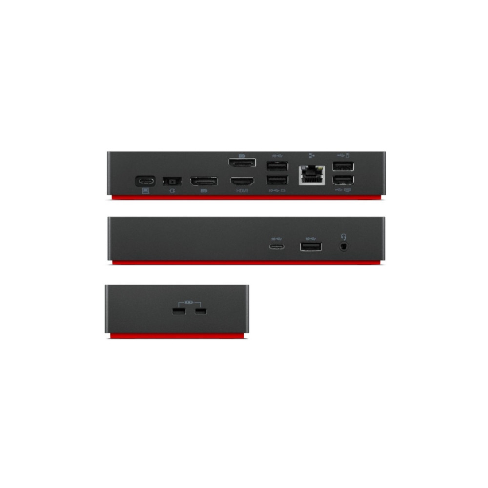 Produktbild för Lenovo - dockningsstation - USB-C - HDMI, 2 x DP - 1GbE
