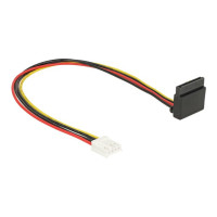 Produktbild för Delock Floppy 4 pin female > SATA 15 pin female metal - strömadapter - 4 pin strömuttag för minimikontakt till SATA-ström - 30 cm