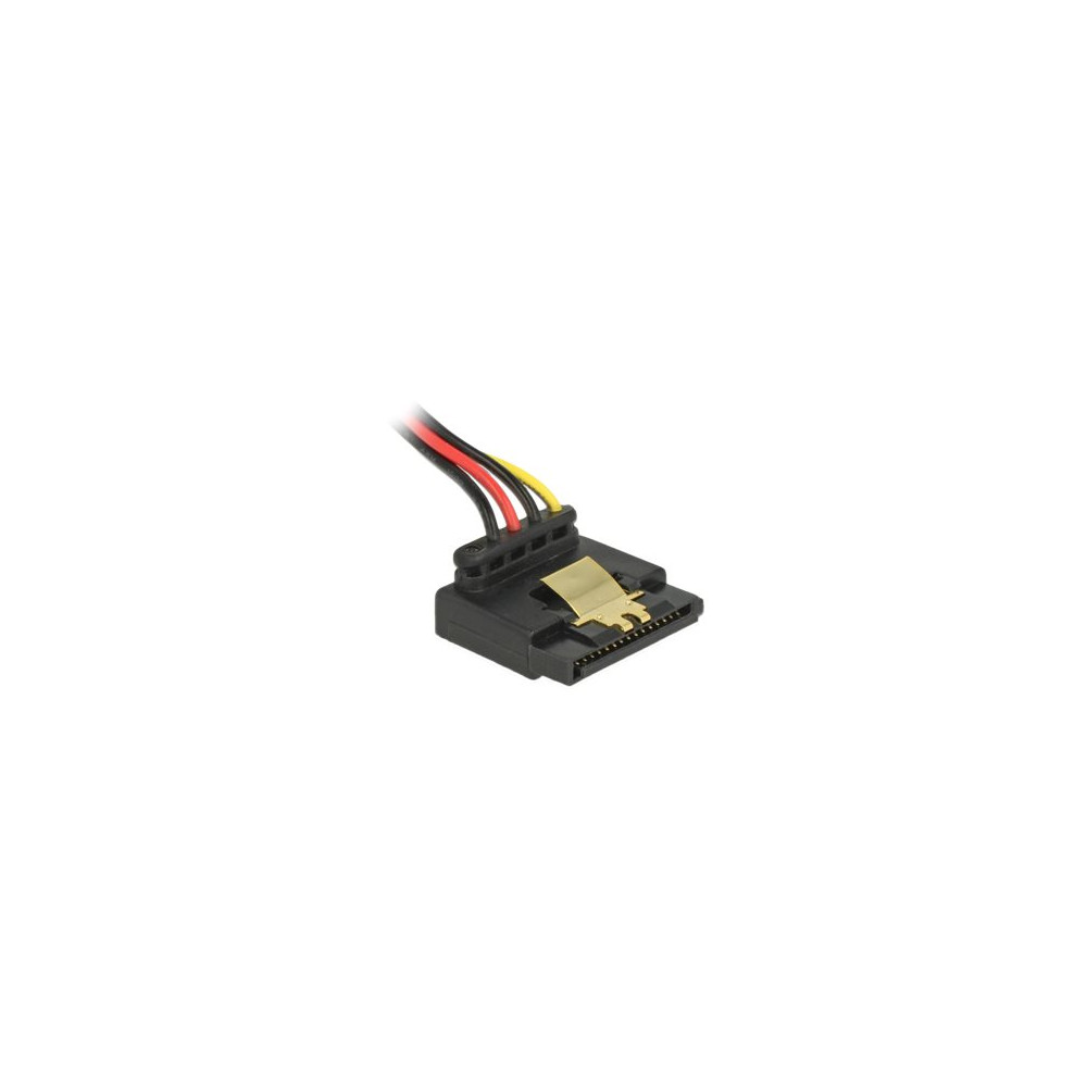 Produktbild för Delock Floppy 4 pin female > SATA 15 pin female metal - strömadapter - 4 pin strömuttag för minimikontakt till SATA-ström - 30 cm