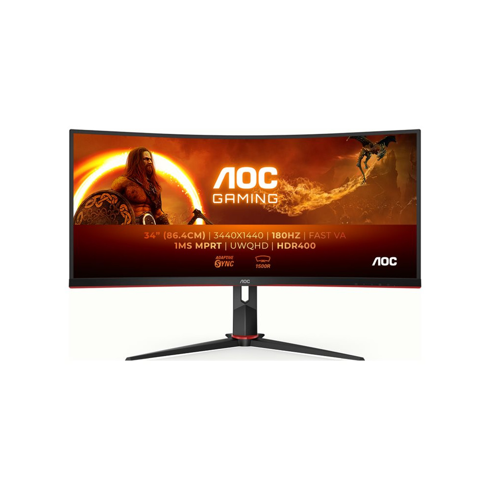 Produktbild för AOC Gaming CU34G2XP/BK - LED-skärm - böjd - 34" - HDR