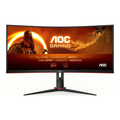 AOC AOC Gaming CU34G2XP/BK - LED-skärm - böjd - 34" - HDR