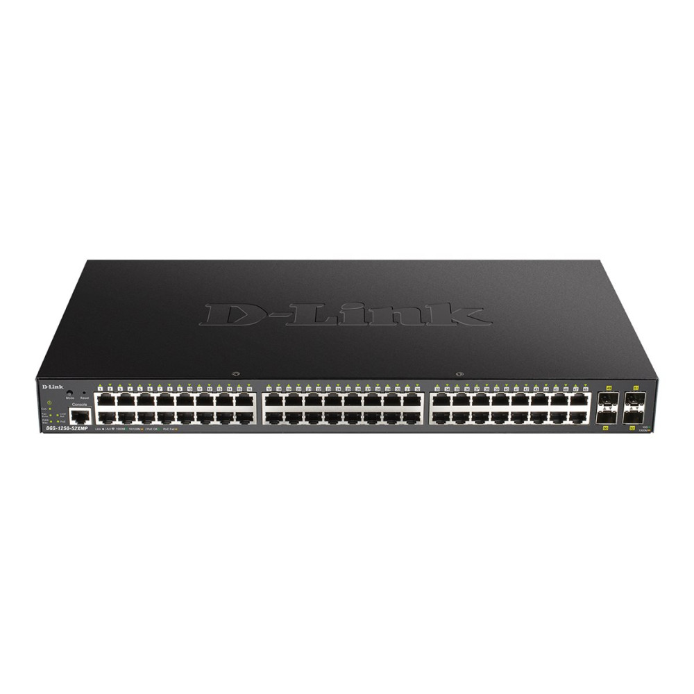 Produktbild för D-Link DGS 1250-52XMP - switch - 52 portar - smart - rackmonterbar
