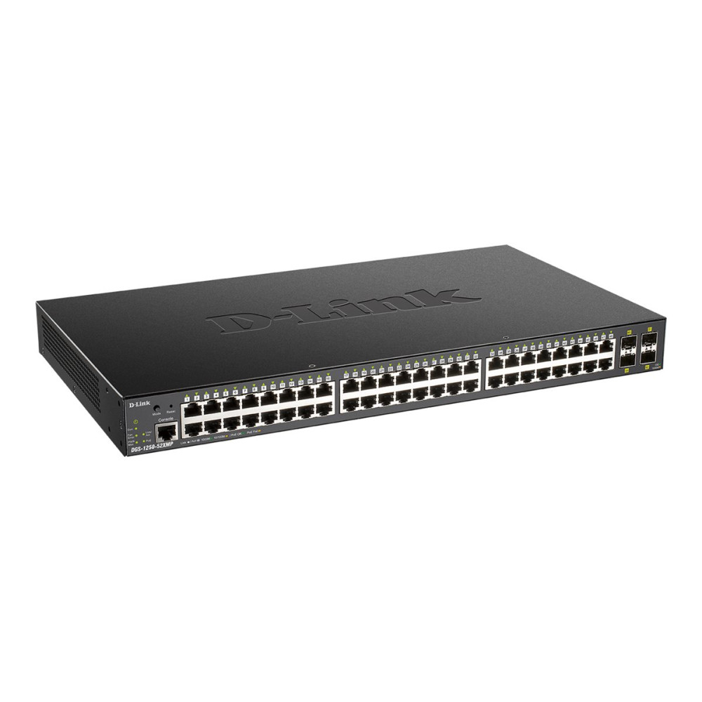 Produktbild för D-Link DGS 1250-52XMP - switch - 52 portar - smart - rackmonterbar