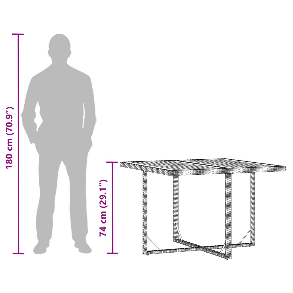 Produktbild för Trädgårdsbord