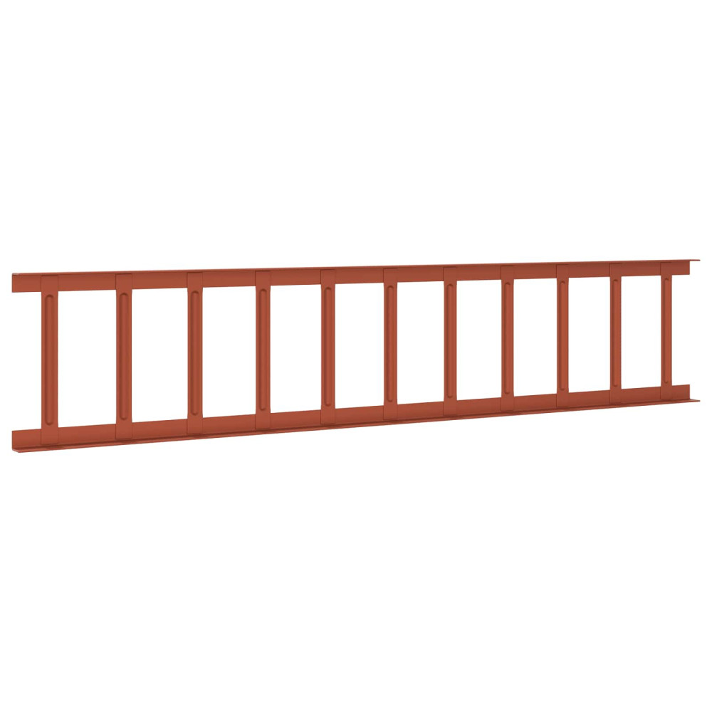 Produktbild för Taksnöskydd Röd 1200 x 2,5 x 20 cm Stål