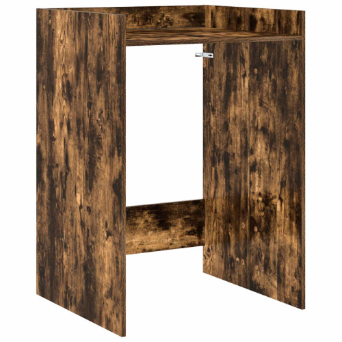 vidaXL Tvättmaskinskabinet Rökt ek 67,5 x 62 x 97 cm Konstruerat trä
