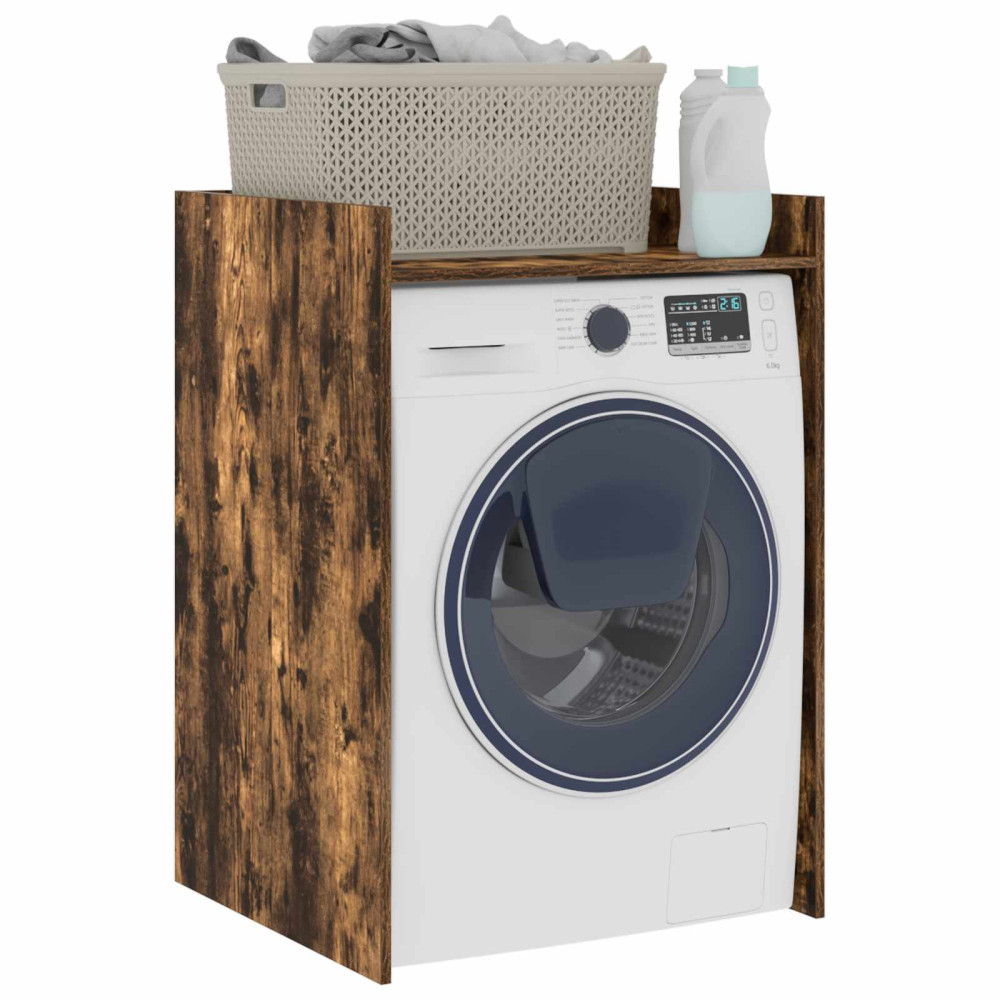 Produktbild för Tvättmaskinskabinet Rökt ek 67,5 x 62 x 97 cm Konstruerat trä