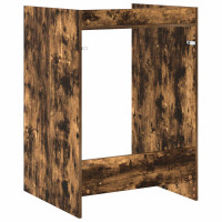 Produktbild för Tvättmaskinskabinet Rökt ek 67,5 x 62 x 97 cm Konstruerat trä