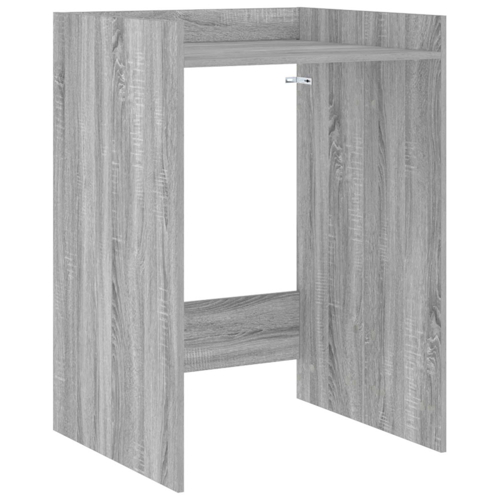 Produktbild för Tvättmaskinskabinet med lagring Grå Sonoma 67,5 x 62 x 97 cm